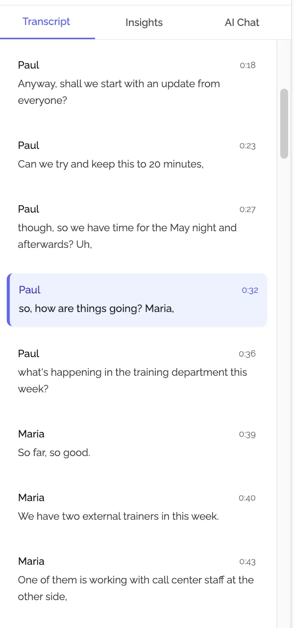 AI Meeting Assistant in Action